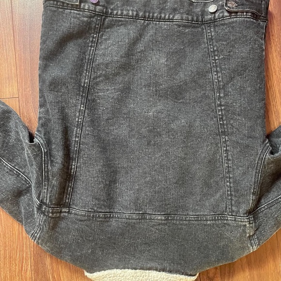 Silver Jean Co. Denim Sherpa Jacket - Picture 4 of 4